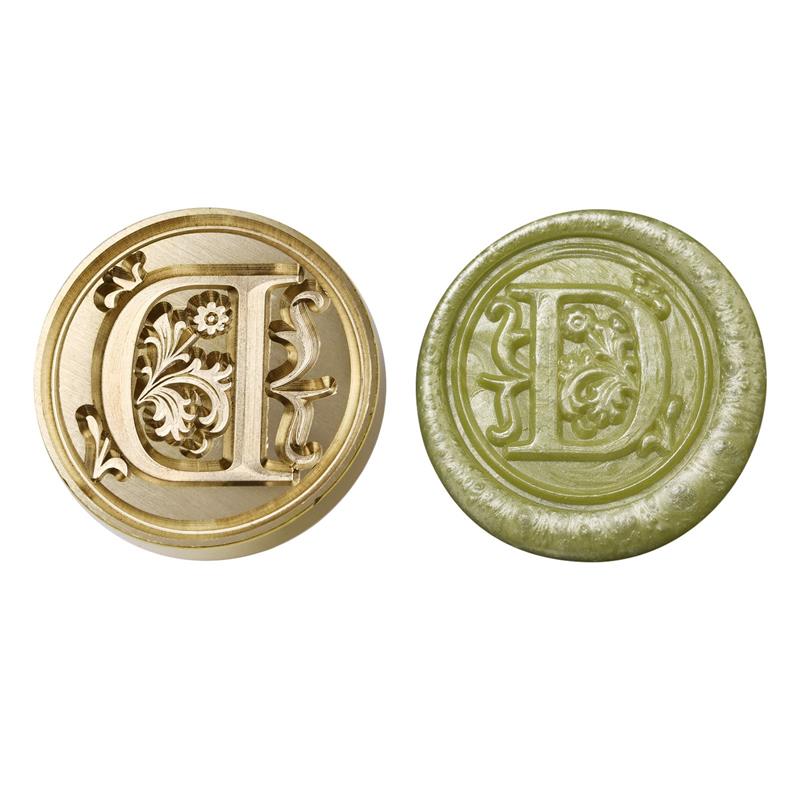 Wax Seal Copper Head Curlicue Vintage 26 Letters DIY Scrapbooking Vintage Wax Sealing Stamp Invitation/Envelop Gift