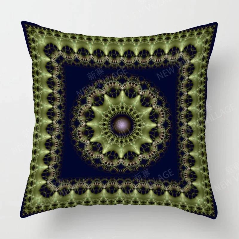 Fall Home Decor Autumn Living Room Throw Pillow Cover Sofa Boho Cushion Cover Mandala