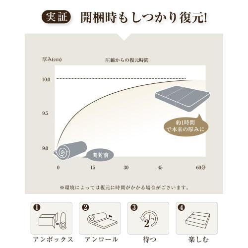 Tillmulya High-Resilience Firm 190N 36D Density Folding Mattress, Single Size, 10cm Thick, Tri-Fold Mattress, High-Resilience Mattress, Foldable, Body
