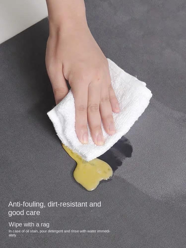 2PC Japanese Kitchen Floor Mat New Cream Wind Diatomium Mud Bathroom Non-Slip Foot Mat Waterproof Oil Long Carpet