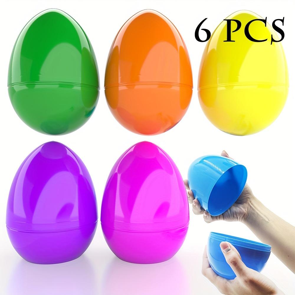 

6Pcs Jumbo Easter Eggs Giant Fillable Easter Eggs Colorful Candy Box Easter Party Decoration Children Gift Toy Birthday Supplies 15x10cm