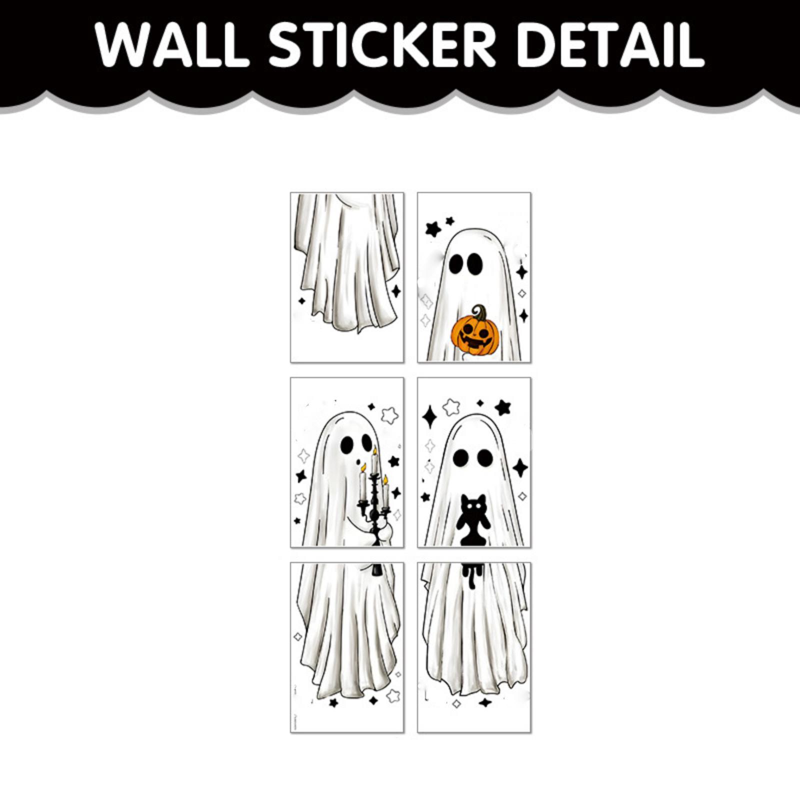

Static Cling Window Decals - Spooky Halloween Window Stickers For Indoor & Outdoor Decor One Size