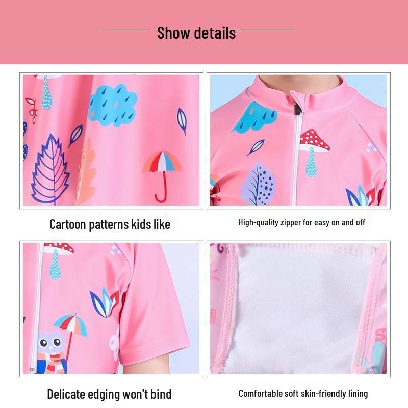 Trendy Princess Summer Swimsuit: One-piece Skirt Style for Girls