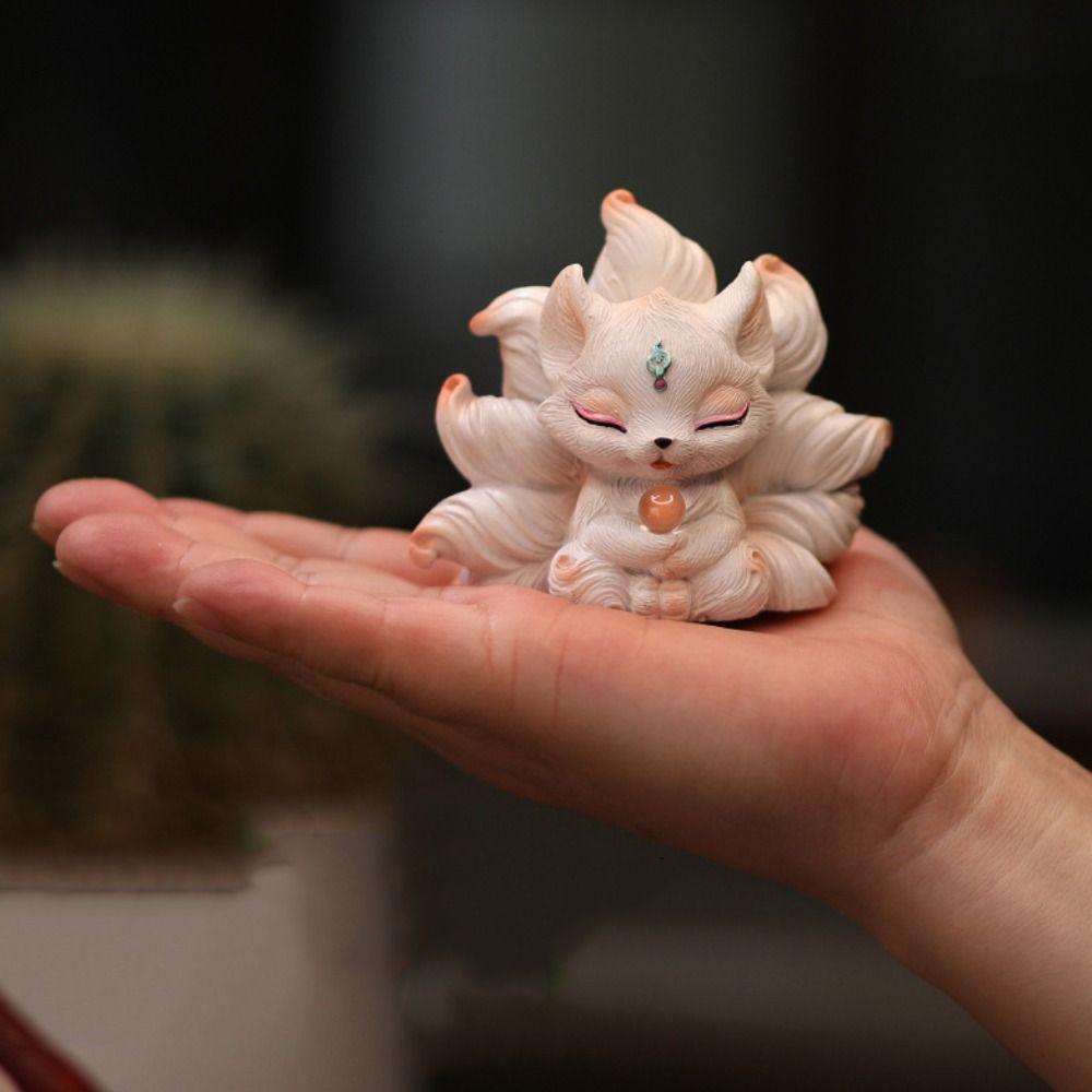 Creative Animal Sculpture Cute Garden Miniatures Figurine Desktop Ornament Little Statue  Office