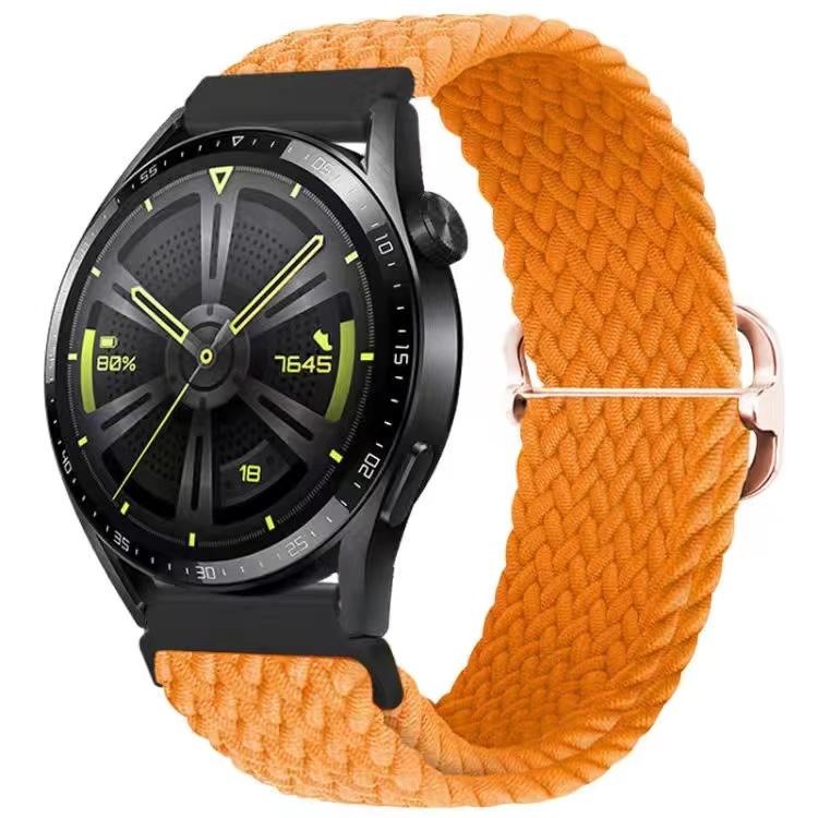 22mm Nylon-Schlaufenarmband für Samsung Watch 46mm/Gear S3/3/4/5/6/7/Huawei Watch GT/2/3/GT5 Pro 46mm Geflochtenes Armband für Amazfit GTR