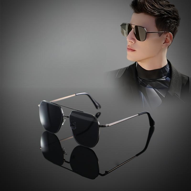 Men's Personalized Polarized Sunglasses UV Resistant Square Sunglasses for Driving