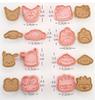Set of 8 Sanrio Cookie Cookie Cutters for DIY Perfect for Lunch and Handmade Popular Birthday Christmas and Small Gifts Cookie Men's Molds. Biscuits,