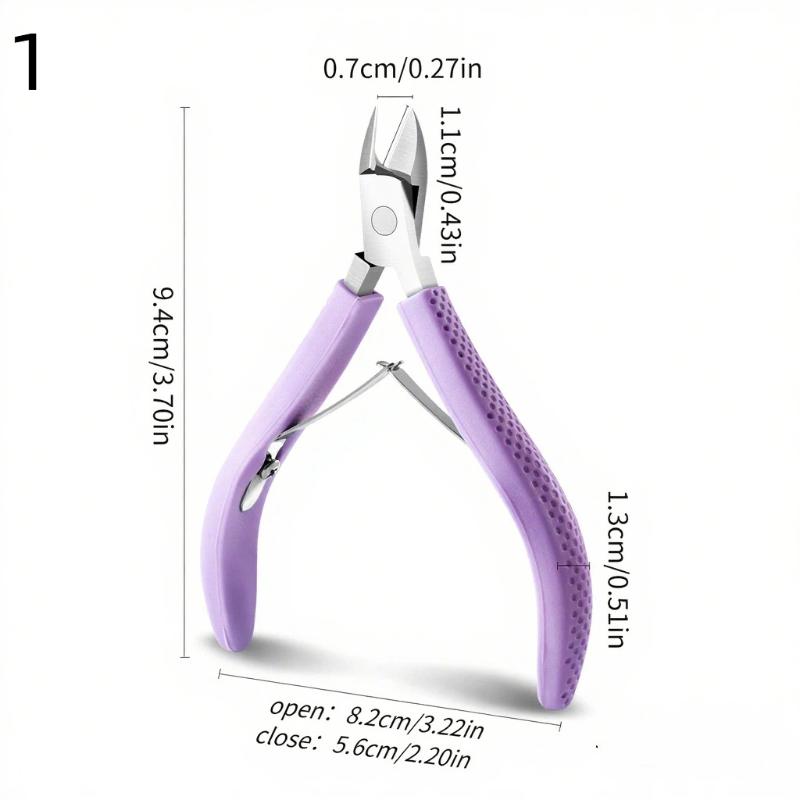 Nožnice na kožičku nechtov Odstraňovač manikúry Klieštiky na odstraňovanie zrohovatenej kože Nerezové nožničky na kožičku Zastrihávač nechtov na prstoch Silikónová rukoväť