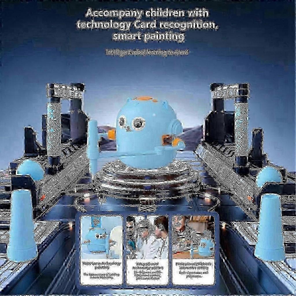 Interactive Educational Drawing Robot with 100 Drawing Cards – Smart Drawing Robot for Children Aged 3 to 6