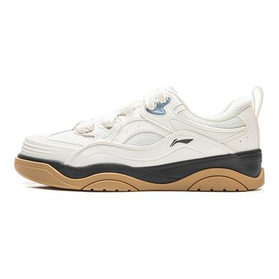 Li Ning Journey 2.0 Thick Sole Cushioning Bread Shoes Men Sneakers Off-White AGCV327-1