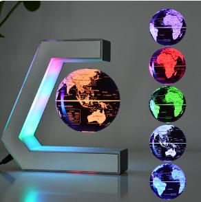 EK World Earth Map Rotating Globe Magnetic Floating Globe Magnetic Levitating Globe for Desk Decor Education Geography
