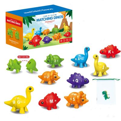Kids Dinosaur Alphabet Matching Toy Early Education Number Counting Pattern Matching Cognitive Teaching Puzzle Toys Gift