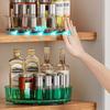 21/27cm 360 Rotating Tray Pantry Cabinet Seasoning Organizer Cosmetic Storage Box with Base with Turntable Storage Rack Kitchen