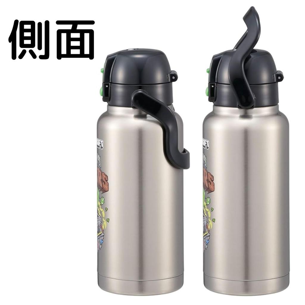 Skater Direct Mug Water Operation with for Bottle, 1000ml, One-Push Handle, Minecraft, Boys, STD10H-A