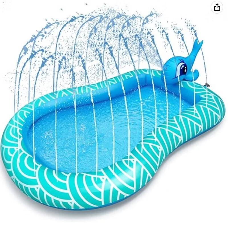 NuFeng Kids Outdoor Animal Sprinkler Play Mat