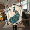1PC Retro animals Print Flannel Blanket, High quality Comfortable for All Seasons, Home Decor, Warmth and Comfort