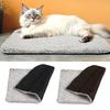 Auto Heating Pet Pad with Detachable Heating Cores Slip Resistant Bottom Soft Fabric Warming Mat For Dog Home Travel Use
