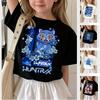 Demon Hunters Barneskjorte Kort Erme Barne T-skjorte Søt Kpop Demon Hunters Harajuku T-skjorte for Jente