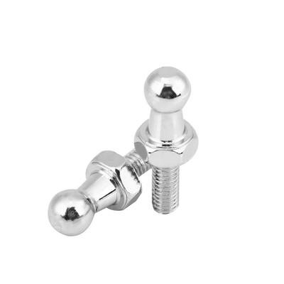 2pcs Ball Stud Bolt Silver, Replacement Car Ball Stud Bolt M6 Iron for Gas Struts Ball Ended Bonnet, Hand Tools