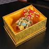 Wedding Jewelry Display Case Telephone Jewelry Organizers Storage Box with Elegant Crystal Embellishments Metal Texture
