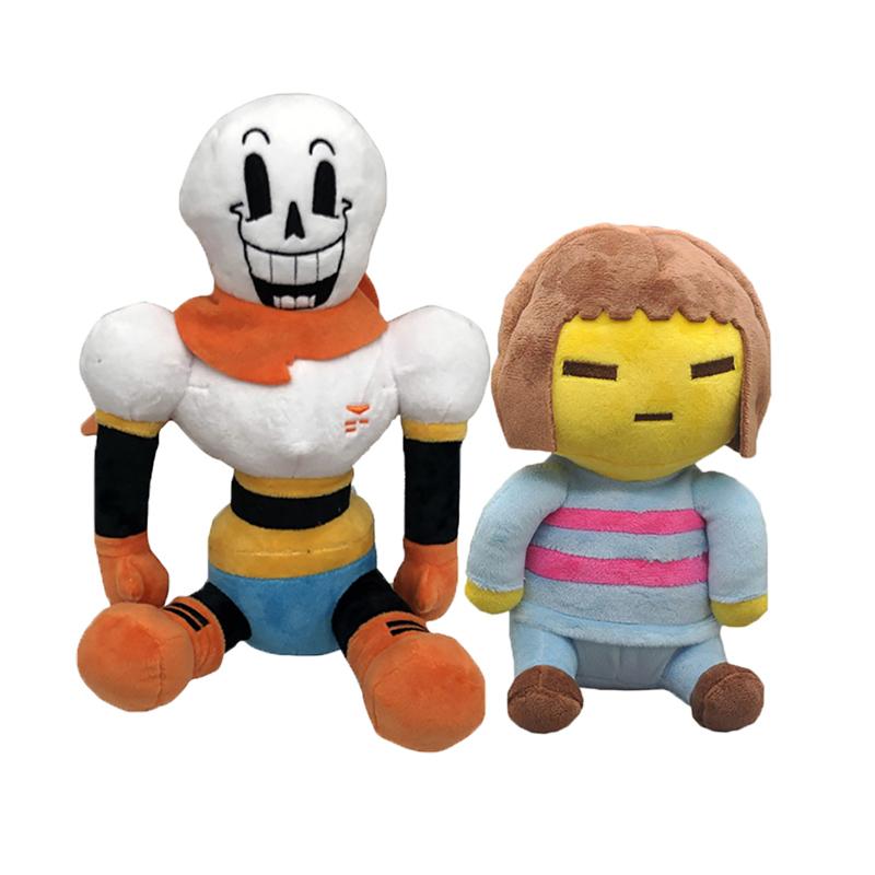 20 Stile Undertale Plüschtiere Cartoon Sans Undertale Plüschpuppen Frisk Stoff-Zombie-Spielzeug für Kinder Geburtstagsgeschenke