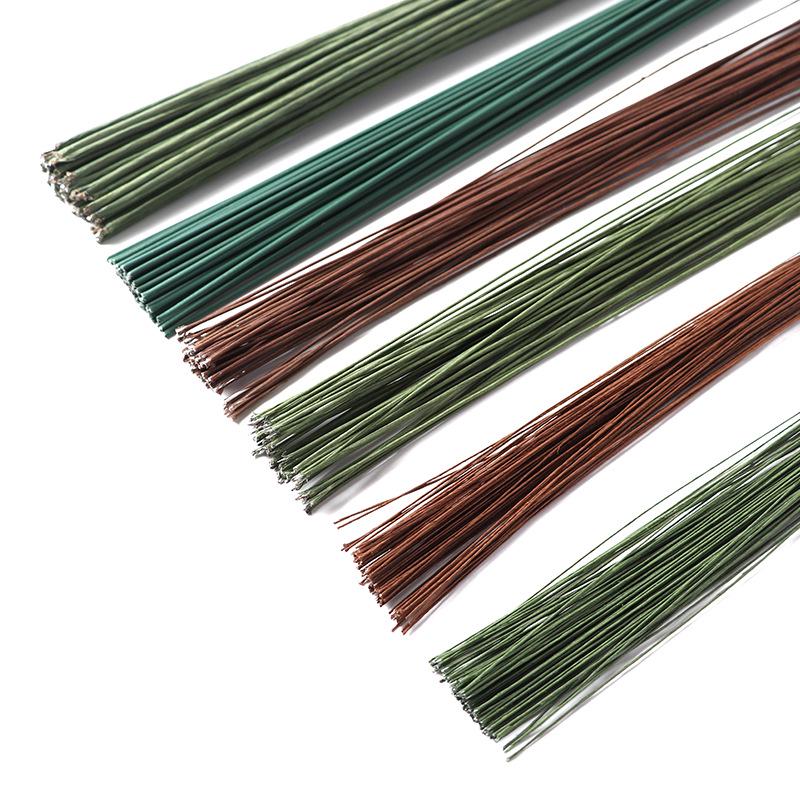 Handgefertigter Eisen-Draht-Blumenstiel für DIY Seidennetz-Blumensträuße