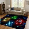 Classic Game Zone Sign Gamer Controller Living Room Non-Slip Area Rug Carpet for Bedroom Kids Playroom Sofa,Home Decor Doormat