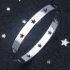 Chic Bracelet Wrist Jewelry Hollow Star Bangle Suitable for Fashionable Outfit