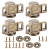 4 Stück Vintage Zinklegierung Magnetische Türfeststeller Beschläge Schrank Schrankzubehör Grün