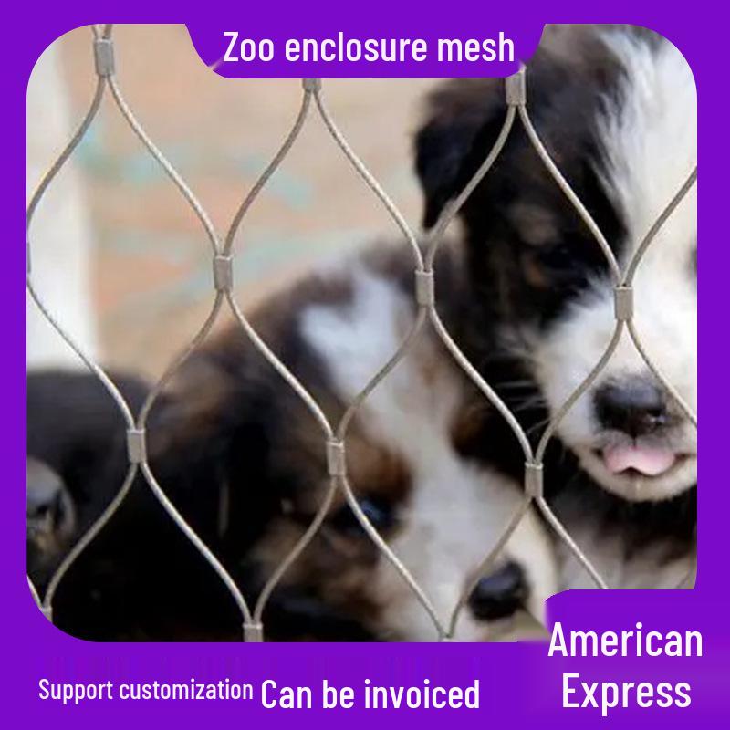 304 Stainless Steel Wire Rope Net for Plant Climbing, Balcony, and Manhole Protection