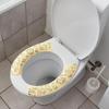 Elongated Toilet Seat Cover Non-Slip Cute Bunny Bathroom Toilet Cushion Self-Adhesive Non-Slip Soft Donut Toilet Seat Cover For