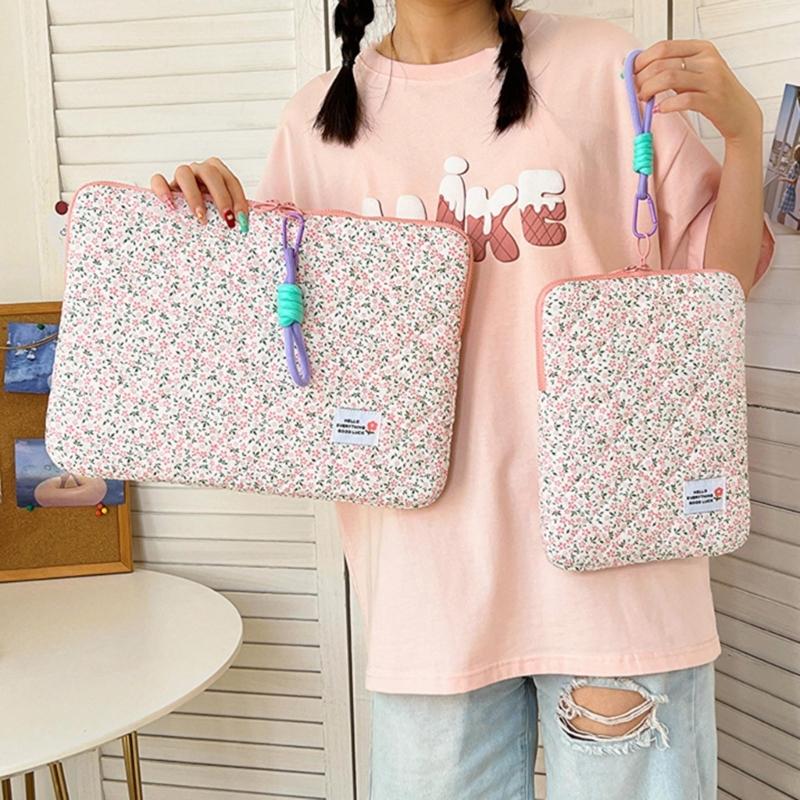 נרתיק למחשב נייד אופנתי עם דוגמה פרחונית נרתיק חמוד למחשב נייד נרתיק למחברת אופנתי 11/14/15" תיק מחשב דק למחשב