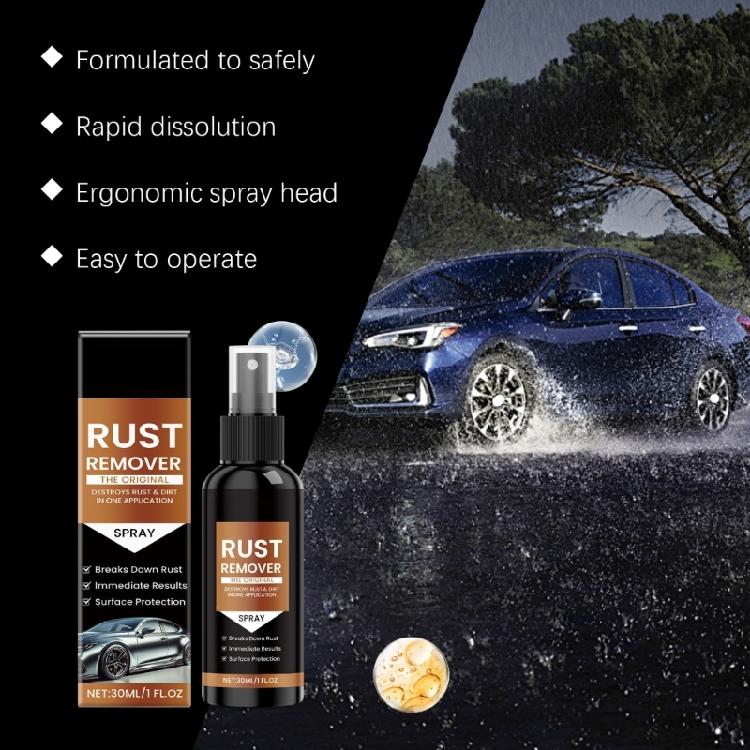 Powerful Oxidation Remover Sprayer for Car Parts Chains Tools Fast Reaction Formula Breaks Down Rust Without Scrubbing