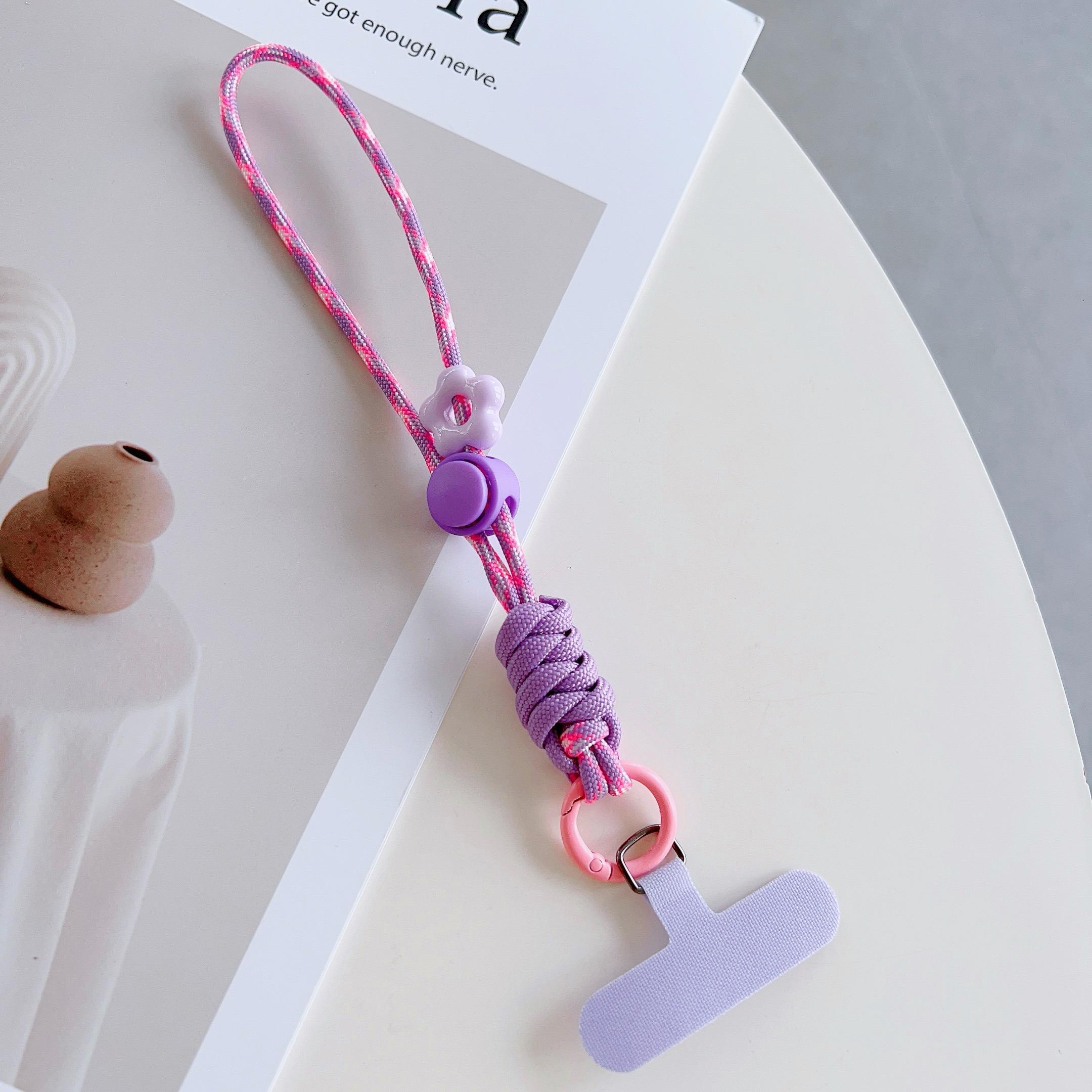 Portable Mobile Phone Universal Lanyard, Adjustable Wrist Short Lanyard, Fashionable Dopamine Multi-Functional Lanyard Polyester / Nylon