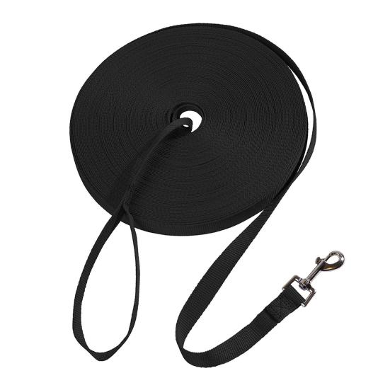 Nylon Dog Leash 6Ft 10Ft Duty Leash with 16Ft Heavy Comfortable Grip Training Leash for Medium 180cm чёрный
