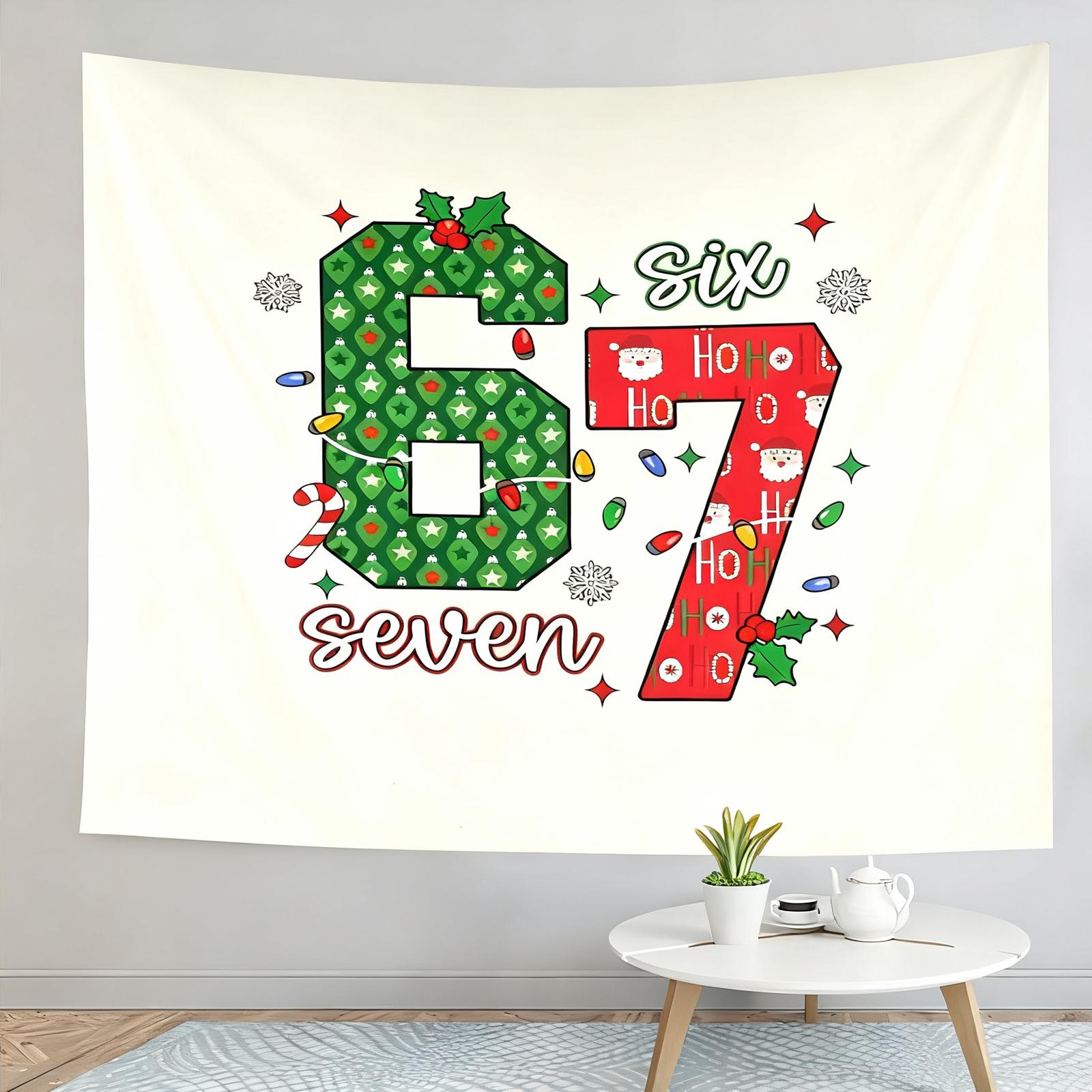 

150x200cm Christmas Tapestry, Digital Print, Living Room Wall Hanging Background Decoration, Bedroom One Size