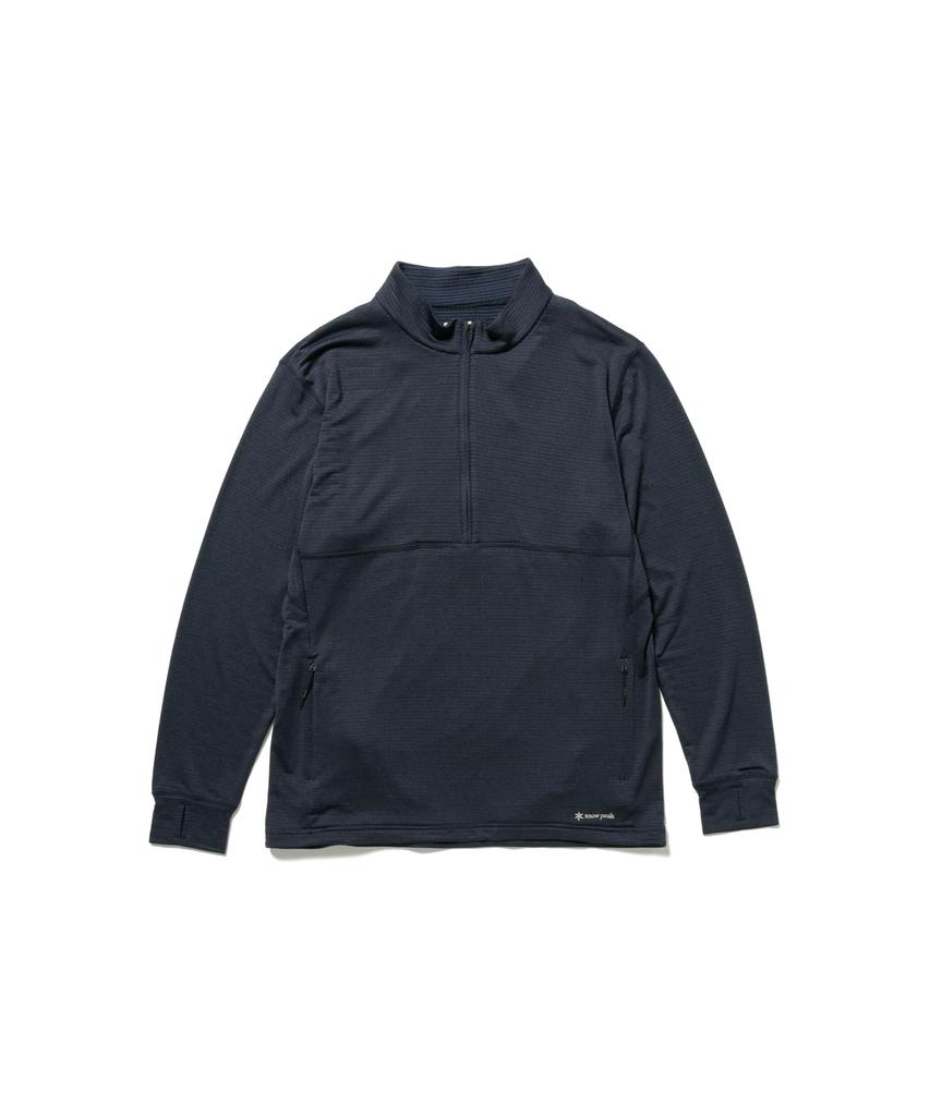 Breathable Dry Grid Half Zip Pullover size Festivals Camping Outdoor [Snow Peak] XLNAVYSW-25SU009