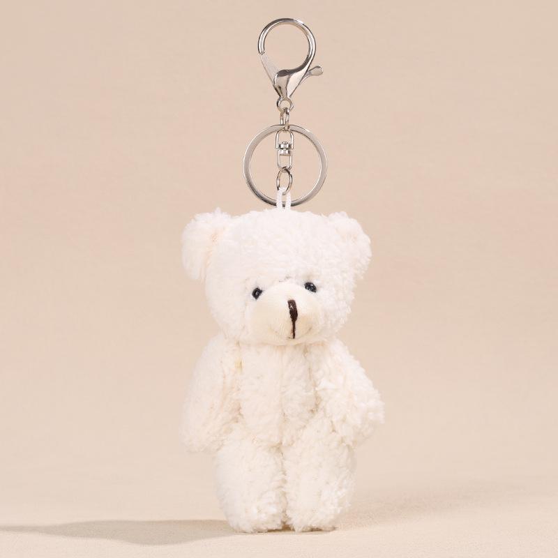 Kawaii Blush Bear Plush Keychain - Teddy Sweetheart Bag Charm