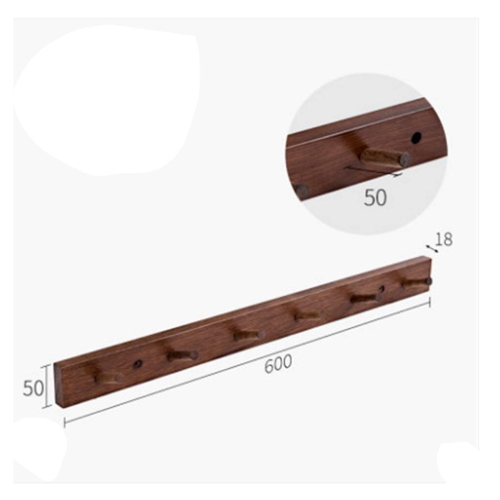 myoseya Wall Stylish Wall Storage Clothes Hat Decorative Wall Hole Towel DIY Wall Brown Hanger, Wooden, Hooks, Hooks, Hook, Hook, Hook, Hook, Hook,