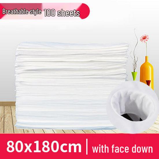 Waterproof Disposable Non-woven Bed Sheets with Face Hole for Beauty Salon Massage