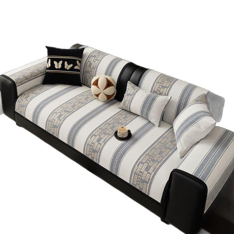 Light Luxury Premium Sofa Cushion New Four-Season Universal Chenille Seat Cushion Fixed Non-Slip Cover Cover Cloth Towel