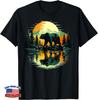 Funny Design Wildlife Bear Trees Reflection Outdoor Forest Gift Unisex T-Shirt