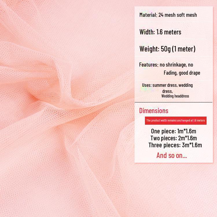 36A Encrypted Hexagonal Mesh Mosquito Net & Tutu Skirt Fabric