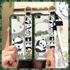 Durable Panda Phone Case For Xiaomi Redmi GO Anti-dust Cute Anti-knock Protective Lanyard Wristband Cartoon Phone Holder