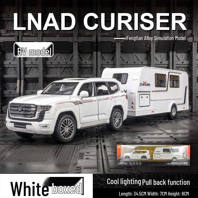 

Игрушечная машинка Zhongyuanxing 21009FC Land Cruiser LC300 с моделью буксируемого каравана