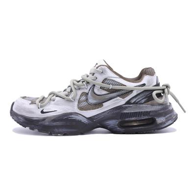 Air Max Fusion Cushioning Slip Resistant Abrasion Resistant Low Top Running Shoes Women's White Gray Brown CJ1671-105(Team315-)