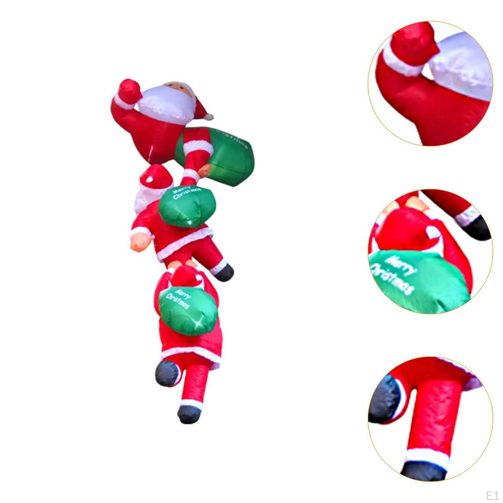 Nadmuchiwane zabawki świąteczne Wspinaczka Święty Mikołaj Ozdoba świąteczna Dekoracja imprezowa Dmuchanie