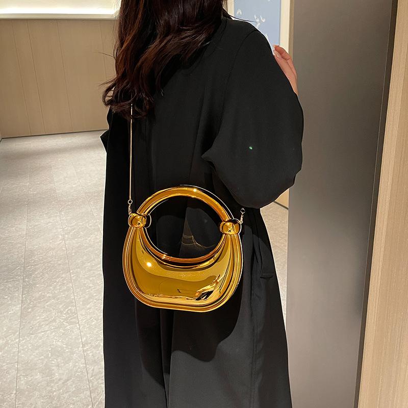 Acrylic Box Bag 2025 New European and American Fashion Candy Color Internet Celebrity Women Chain Crossbody Dumpling Bag Tide