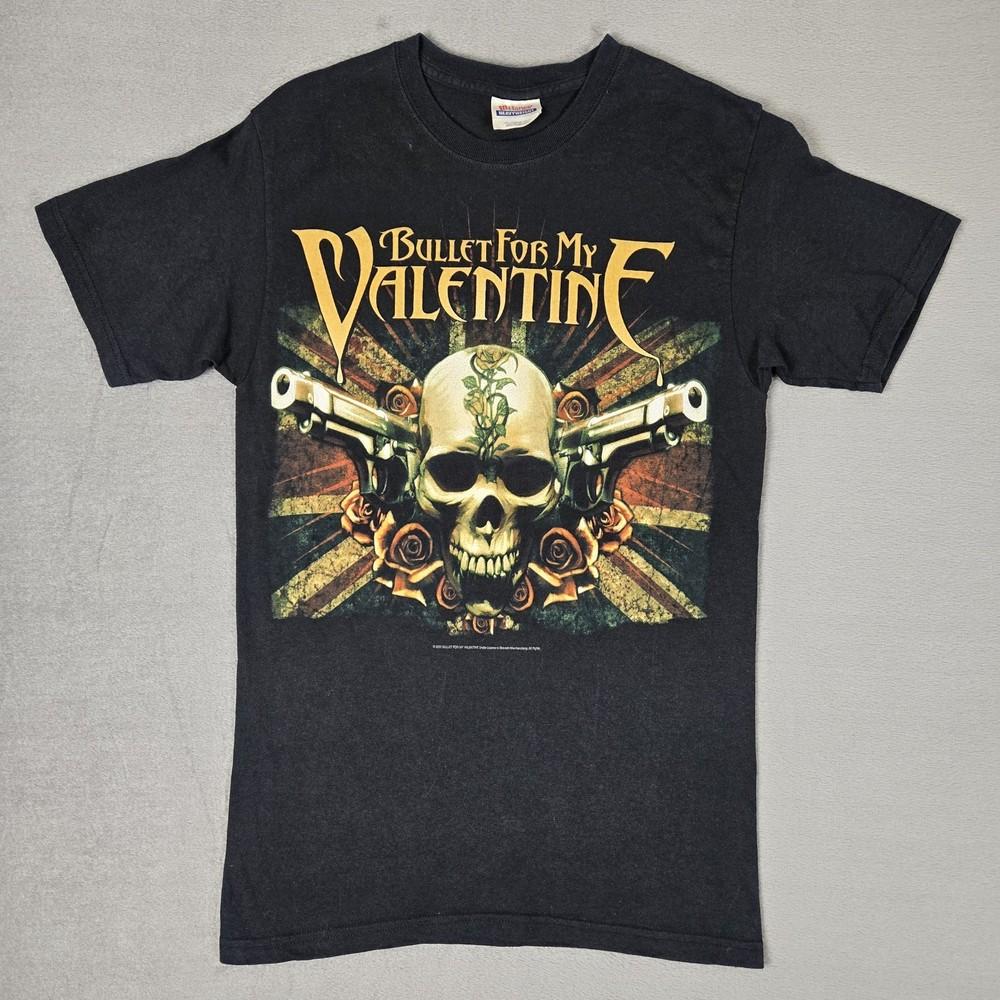 Vintage Bullet For My Valentine Shirt Adult Small Black Y2K Band Concert Tee Unisex T-Shirt