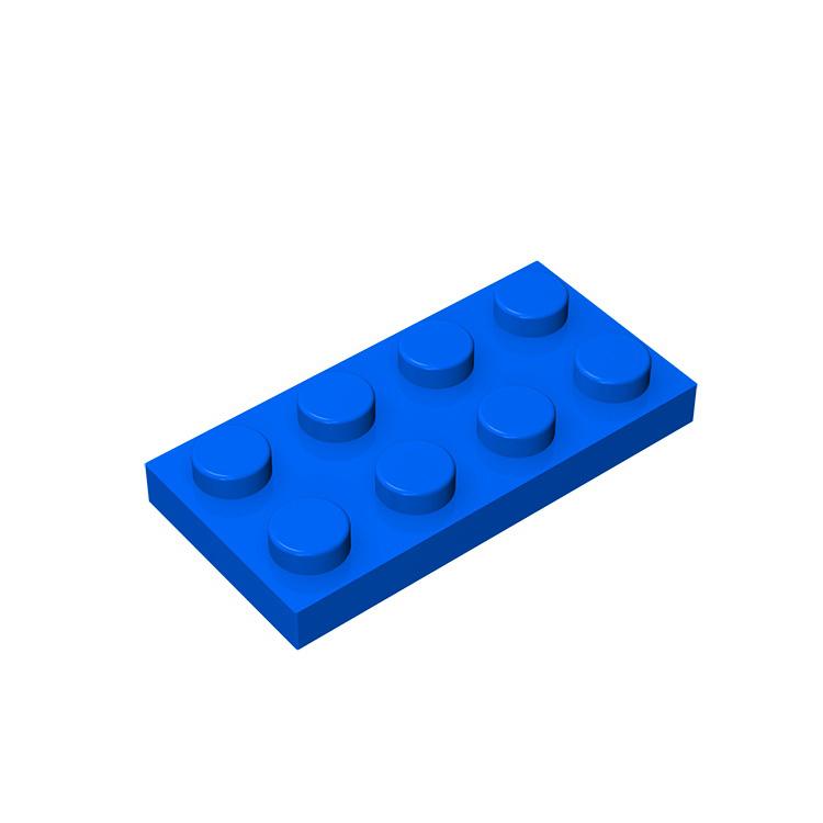 Rainbow Pig MOC Particles 3020 Plate 2 x 4 For Building Blocks Parts DIY Compatible Assembles Educational Tech Parts Toys